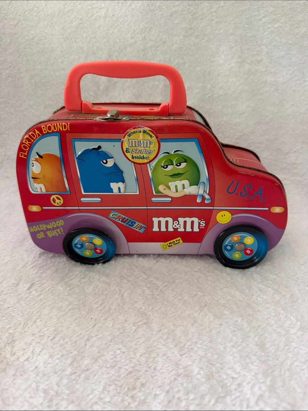 M&M'S Red Van Collectible Tin Carry Case or Mini Lunchbox